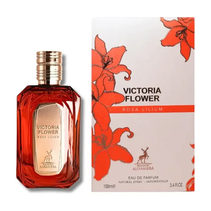 Perfume Maison Alhambra Victoria Flower Ros Lilium Edp 100ml